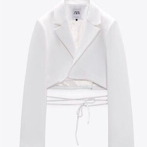 Zara cropped blazer